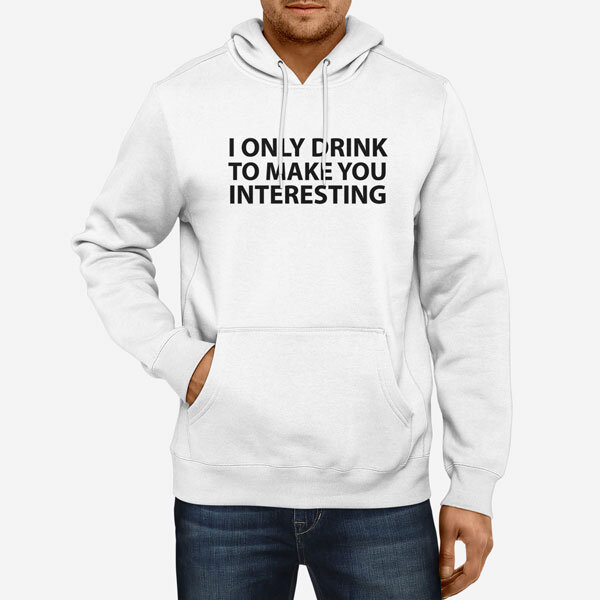 Moški pulover s kapuco I Only Drink