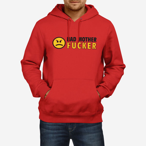 Moški pulover s kapuco Bad Fucker