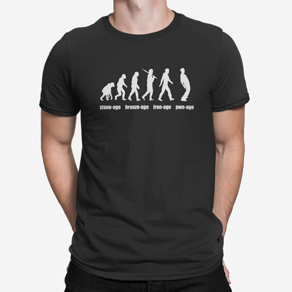 Moška kratka majica Evolucija starosti