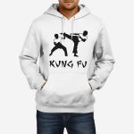 Moški pulover s kapuco Kung Fu