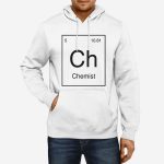 Moški pulover s kapuco Periodni element Ch