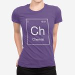 Ženska kratka majica Periodni element Ch