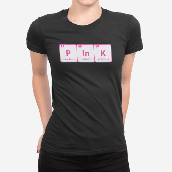 Ženska kratka majica Periodni element Pink