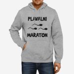 Moški pulover s kapuco Plavalni Maraton