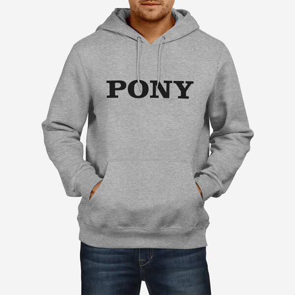Moški pulover s kapuco Pony