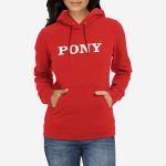Ženski pulover s kapuco Pony