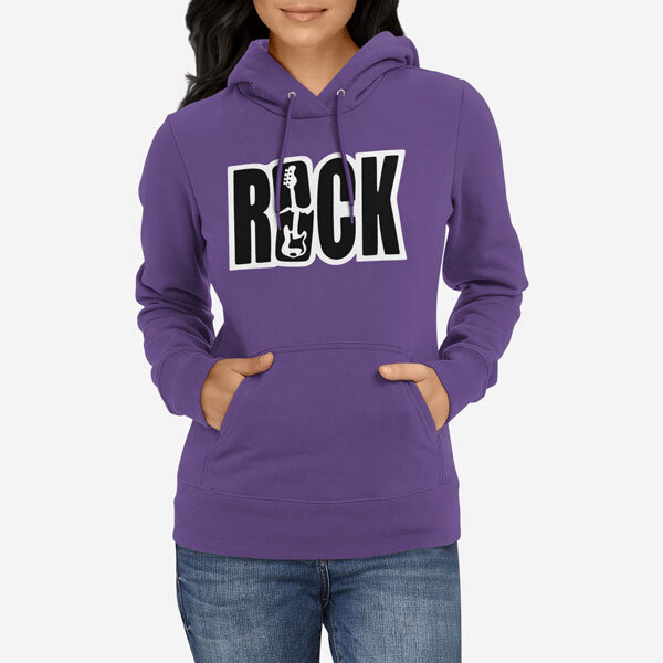 Ženski pulover s kapuco Rock