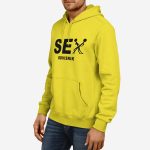 Moški pulover s kapuco Sex Odvisnik