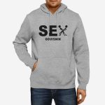 Moški pulover s kapuco Sex Odvisnik
