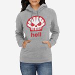 Ženski pulover s kapuco Shell Hell