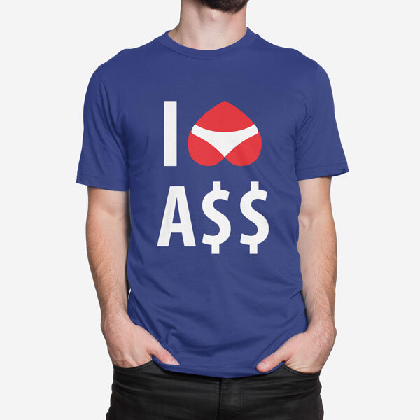 Moška kratka majica I Love Ass