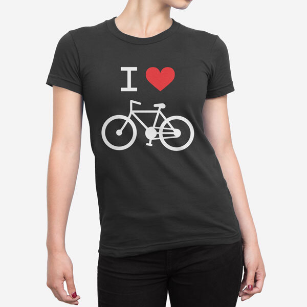 Ženska kratka majica I Love Bike