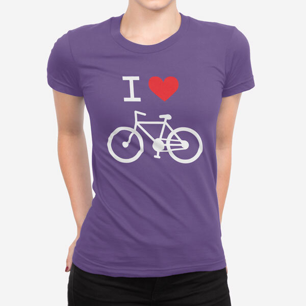 Ženska kratka majica I Love Bike