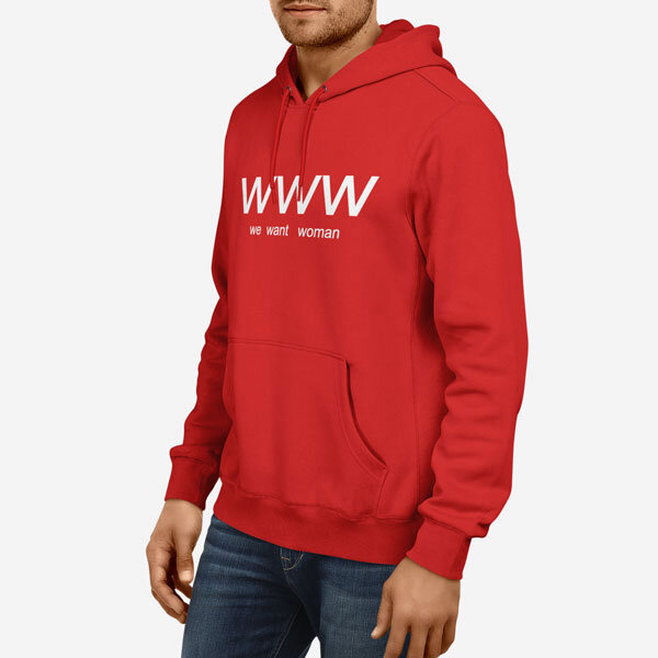 Moški pulover s kapuco WWW