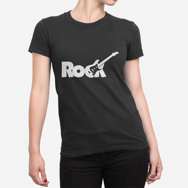Ženska kratka majica Rock kitara