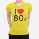 Ženska kratka majica I Love 80s