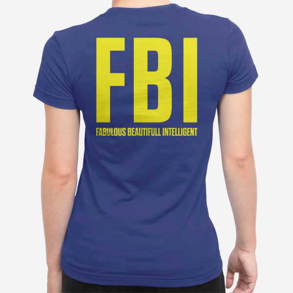 Ženska kratka majica FBI fabulous