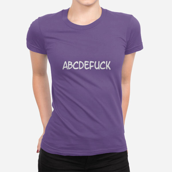 Abcdfuck ženska vijolična majica