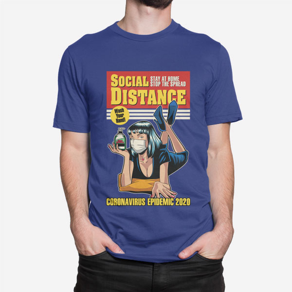 Moška majica Socialna distanca