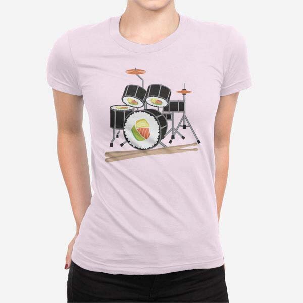 Ženska majica kratek rokav Sushi bobni