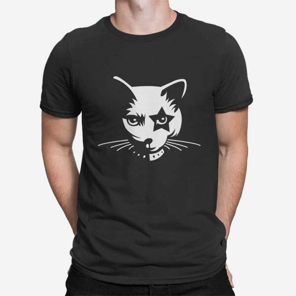 Moška majica Heavy metal mačka