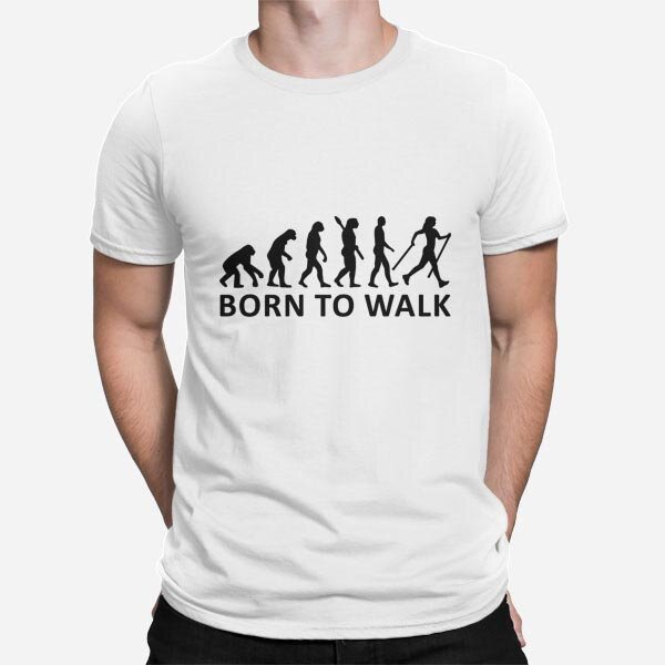 Moška majica Born to walk