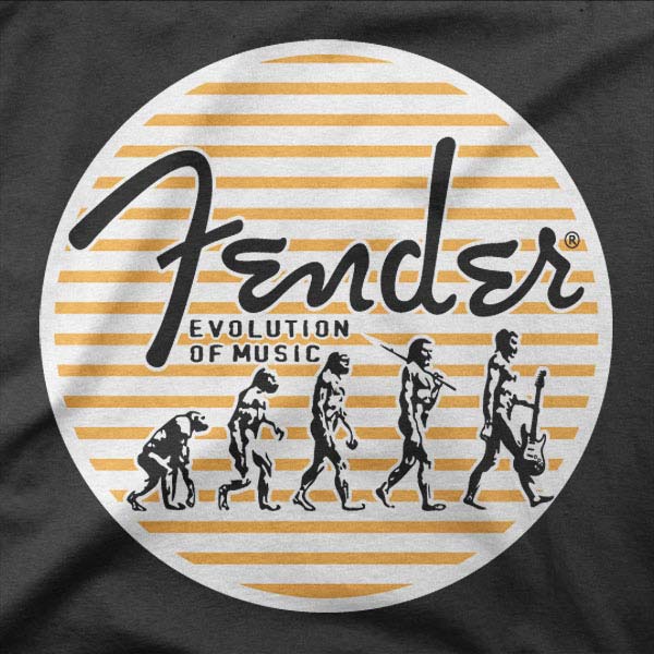 Majica Evolucija glasbe Fender