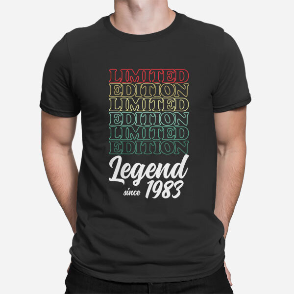 Črna moška majica Limited Edition legend since1983