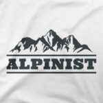 Motiv na majici Alpinist