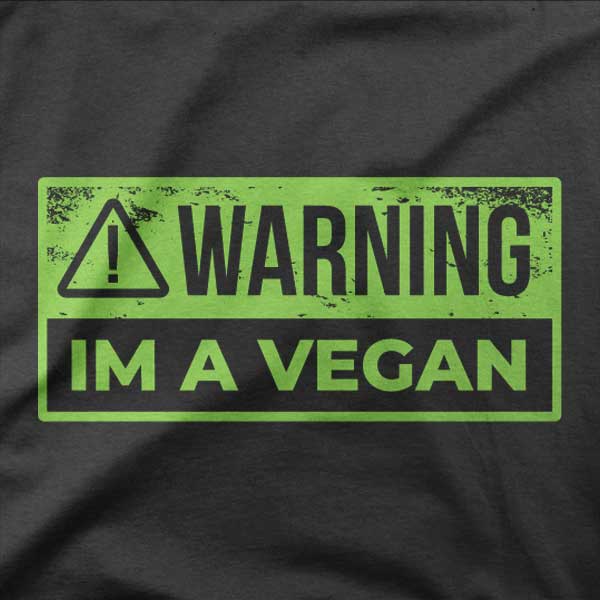 Motiv Opozorilo sem vegan