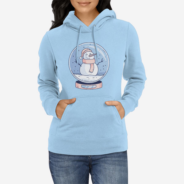 Ženski pulover s kapuco Snežna krogla