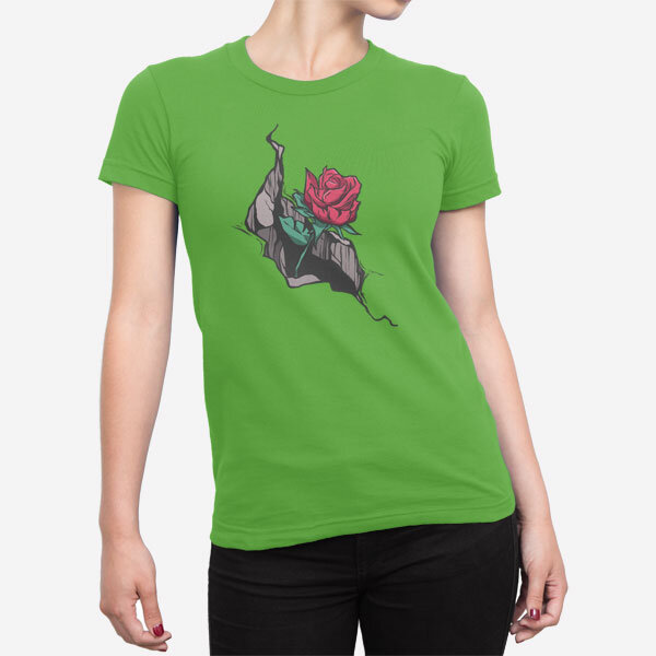 Ženska majica Vrtnica v razpoki