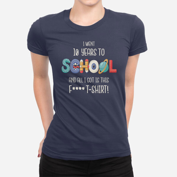 Ženska kratka majica 10 let šolanja