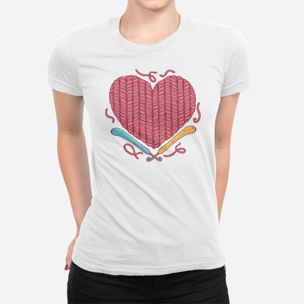 Ženska kratka majica Kvačkano srce