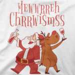 Motiv na majici Božiček in jelenček Rudolf
