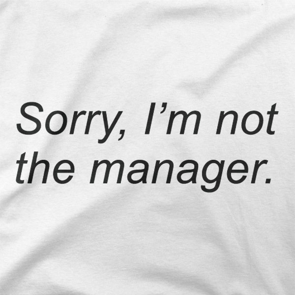 Sorry, I'm not the manager