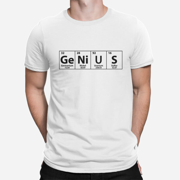 Moška majica Periodni element Genius