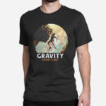 Moška črna majica Gravitacija ne obstaja