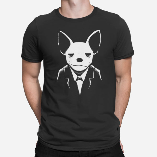 Moška črna majica Chihuahua