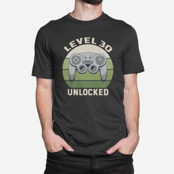 Moška kratka majica Level 30 unlocked