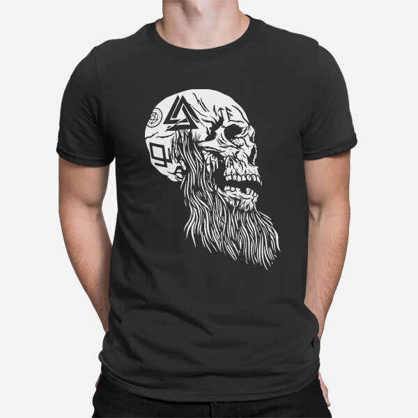 Moška kratka majica Viking lobanja