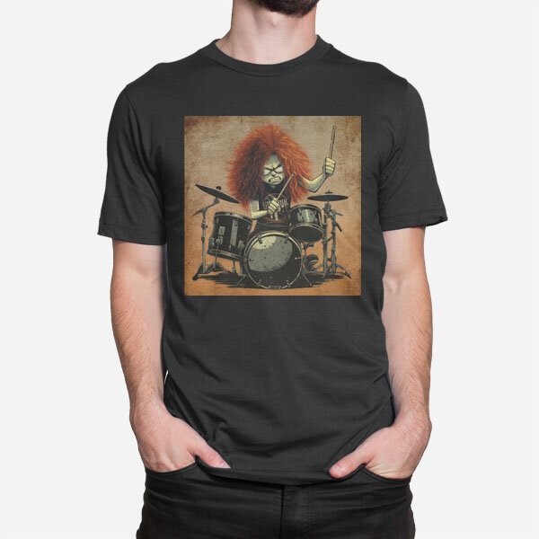 Moška kratka majica Crazy drummer