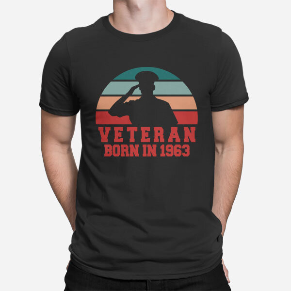 Črna moška majica Veteran