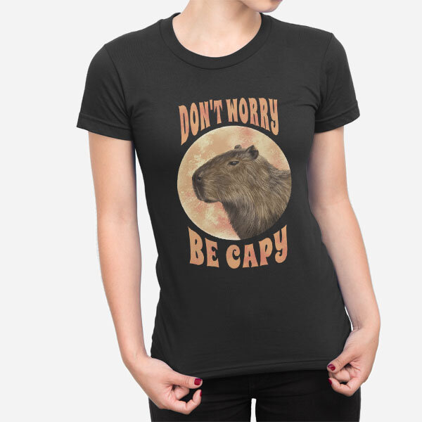 Ženska kratka majica Don’t worry be capy
