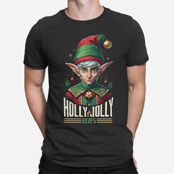crna_moska_kratka_majica_holly-jolly-elves
