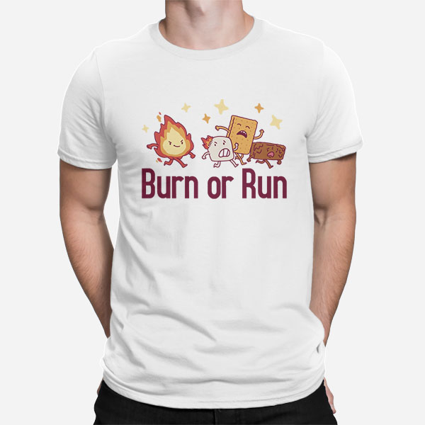 Moška majica Burn or run