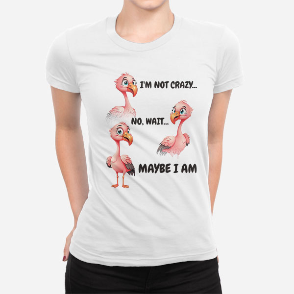 Ženska kratka majica Flamingo humor