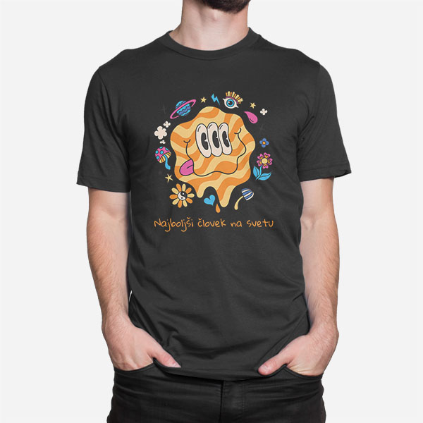 Moška kratka majica Najboljši človek na svetu