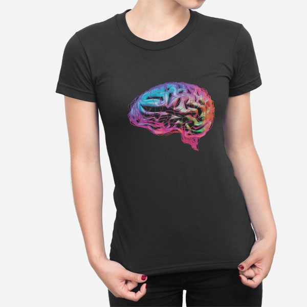 Ženska kratka majica Možganska umetnost