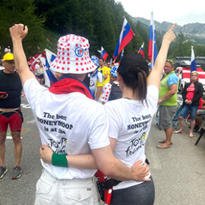 The best honeymoon is at the Tour de France The best honeymoon is at the Tour de France